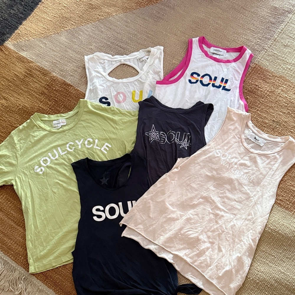 Bundle of 6 SoulCycle tops